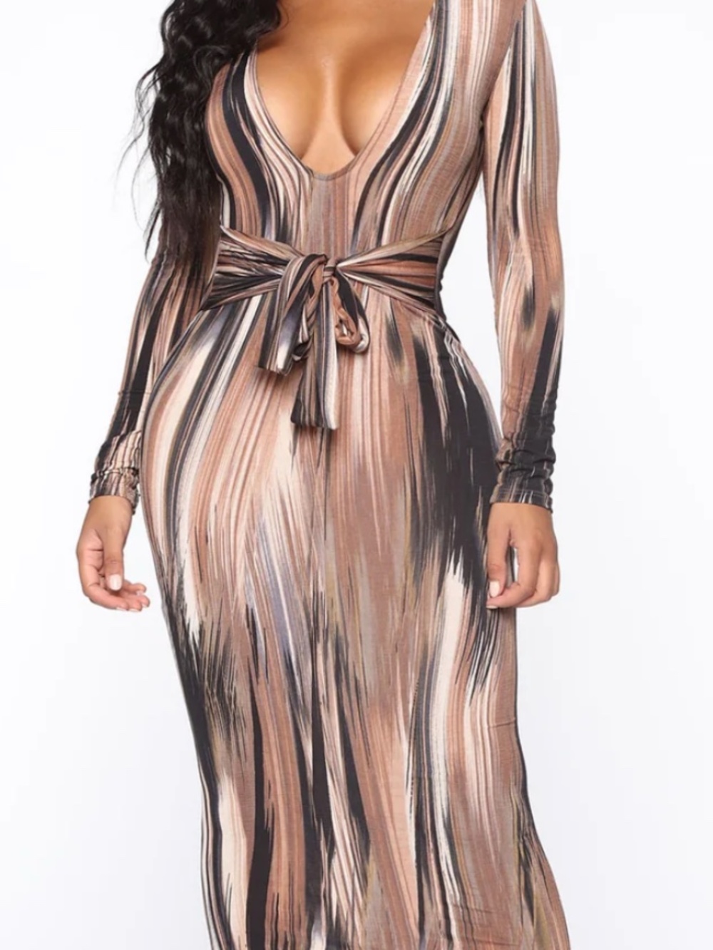 Fashion Nova Mind Of My Own Maxi Dress